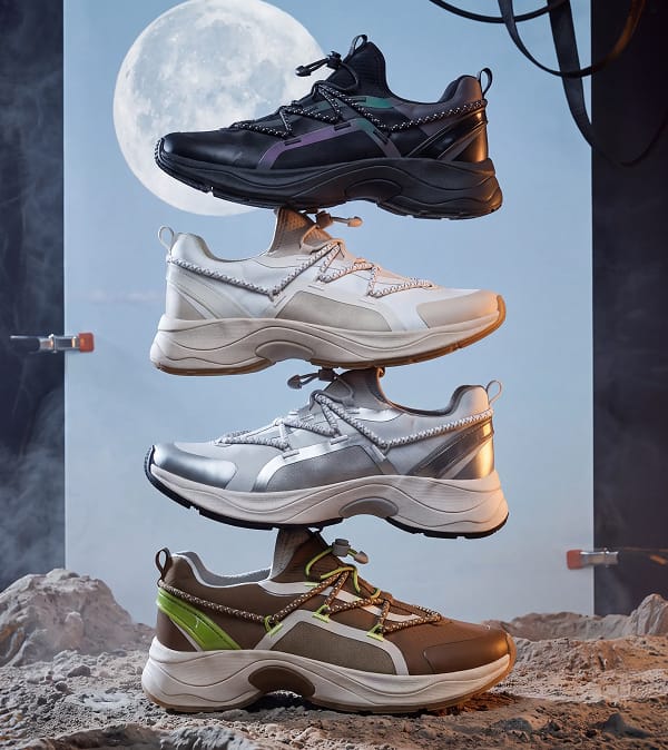 the Naturalizer x June Ambrose Trecca sneaker in different colors