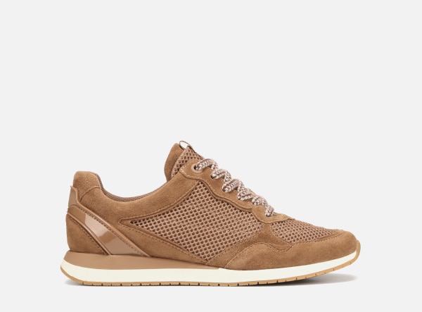 Nuvra sneaker in tan suede