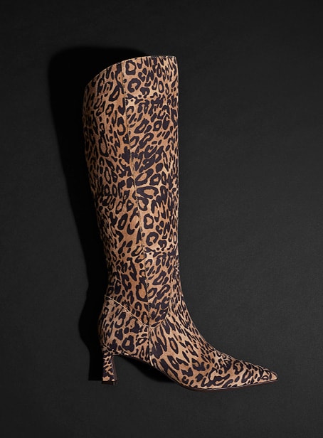 the Deesha boot in leopard