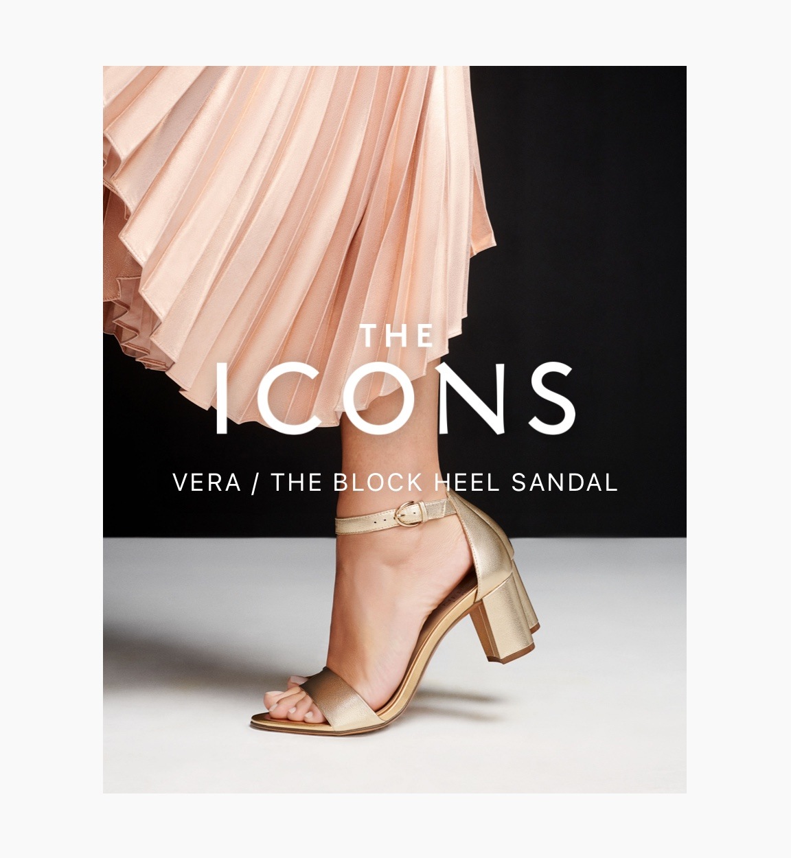 The Icons Vera Block Heel Sandal