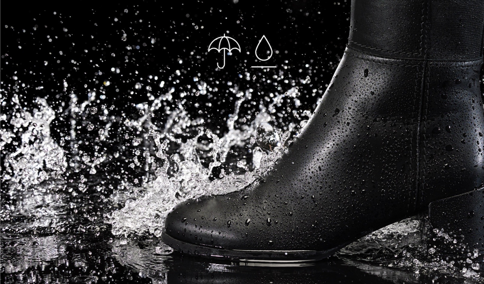Stay dry with Waterproof and Water repellent shoes by naturalizer