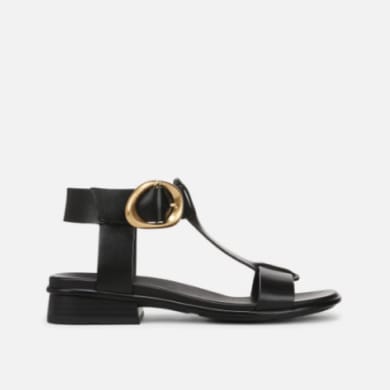Brandy sandal in black leather