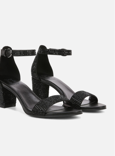 Black rhinestoned Naturalizer heels