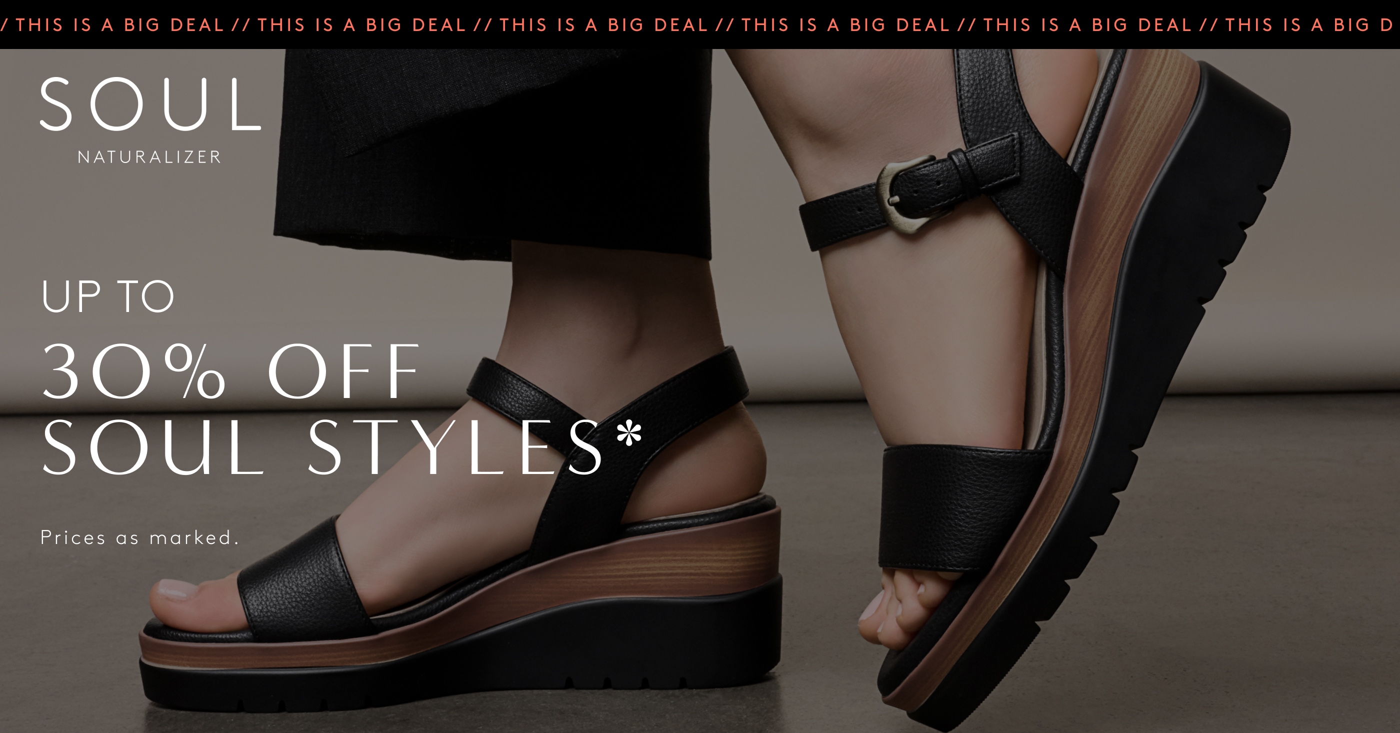 up to 30% off soul styles prices as marked