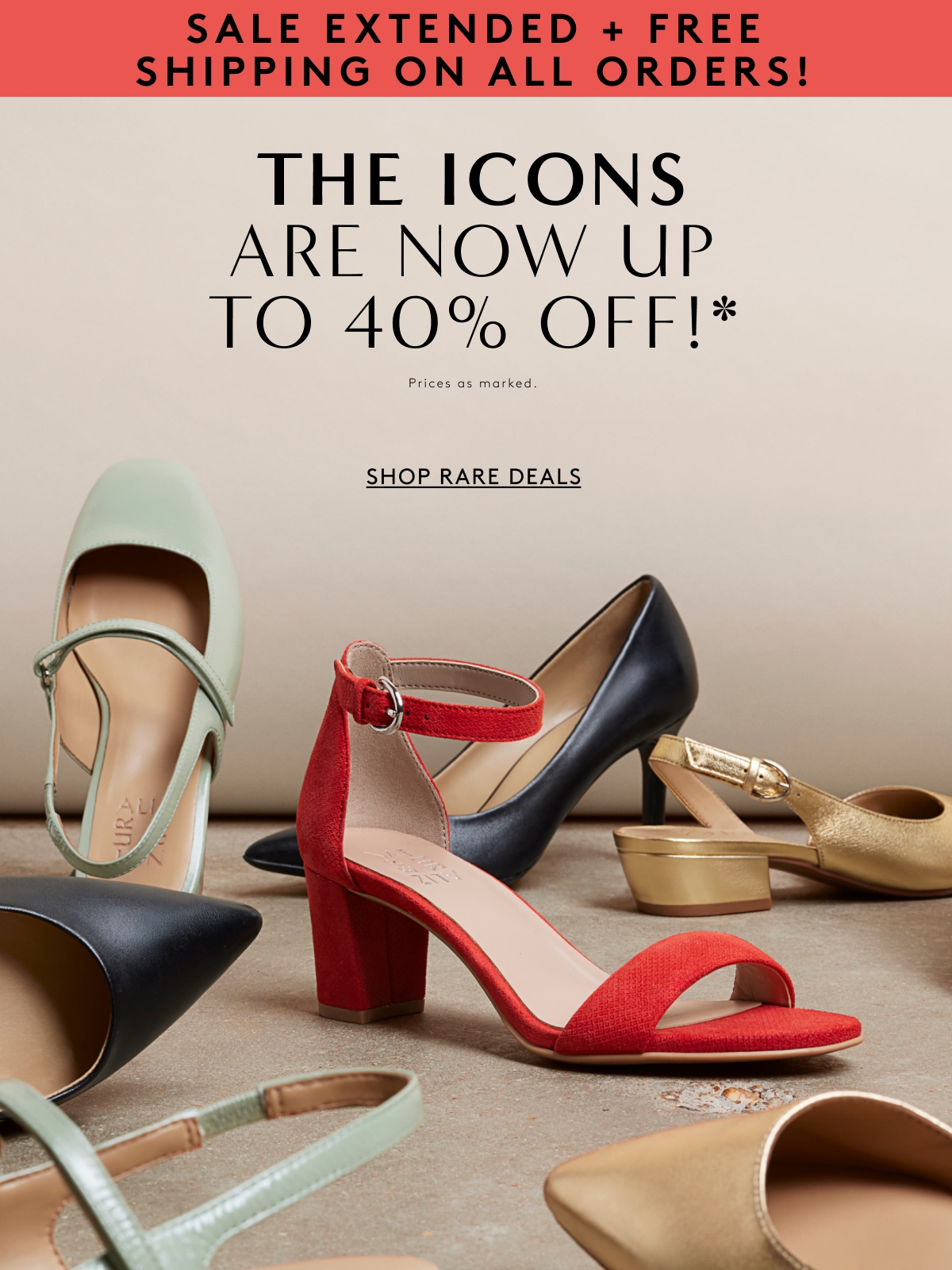 ICONS UP TO 40% OFF