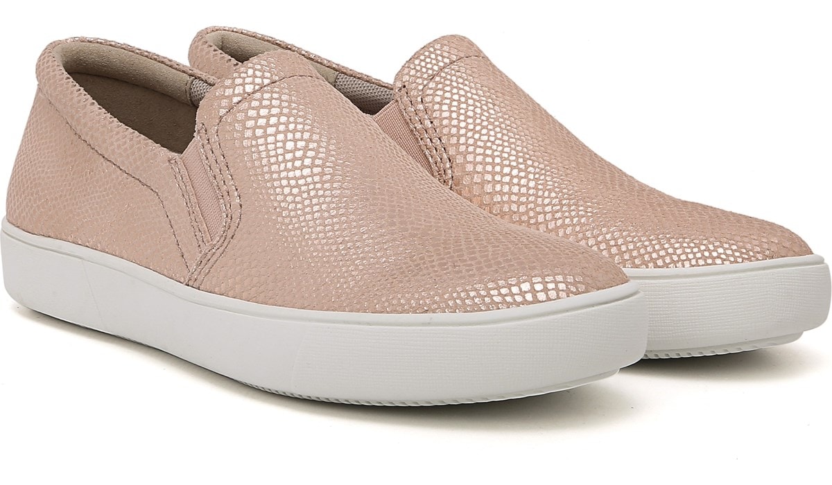 Rose Gold Snake Leather Sneakers 
