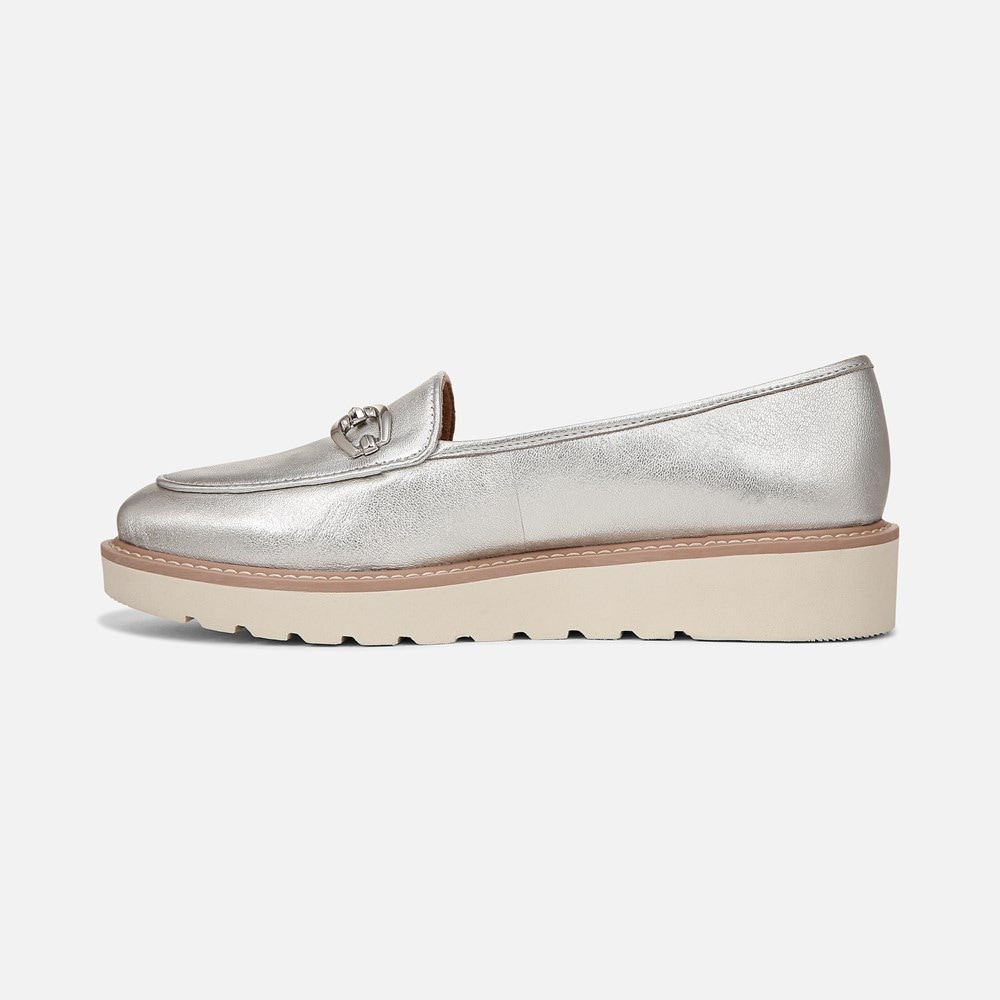 Naturalizer silver loafers on sale