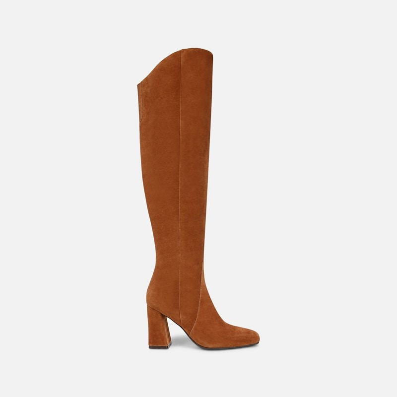 Naturalizer Womens Lyric Over The Knee Boots Dark Chestnut Brown