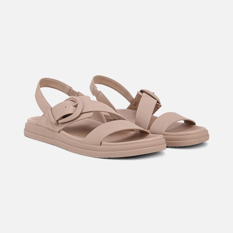 Naturalizer Hope Sandals, Vintage Mauve Faux Leather, 6.0M Strappy Style, Round Toe, Slingback Strap