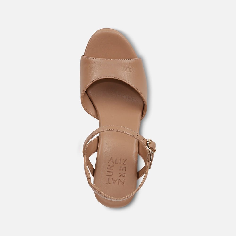 Naturalizer Lala Ankle Straps Women's Sandals Taupe Leather : 11 W Naturalizer Lala Ankle Straps Women's Sandals Taupe Leather : 11 W