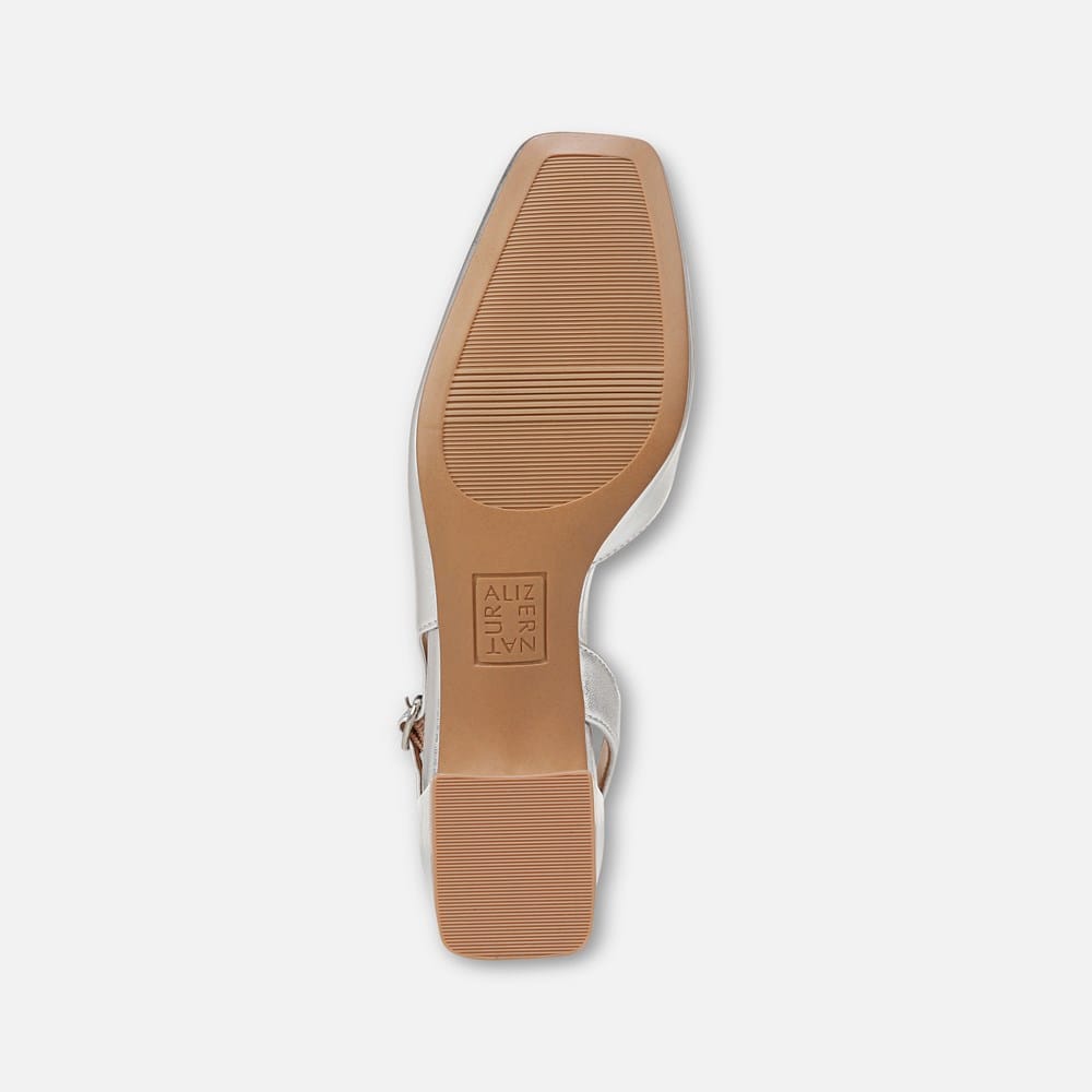 ぽにょ　Épure Square Leather Shoes 26センチ Naturalizer Jayla Slingback Pump | Womens Flats