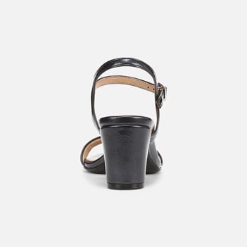 naturalizer ankle strap buckles leather dress sandals Naturalizer Nia Metallic Leather Buckle Hardware T-Strap Ankle Wrap Sandals