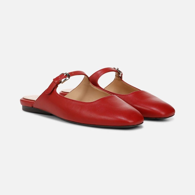 Naturalizer Apple Mary Jane Mule Shoes, Red Faux Leather, 8.0W