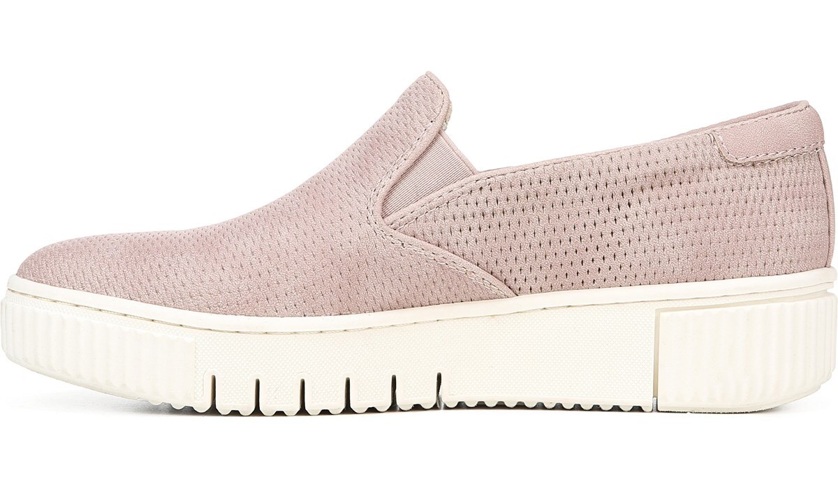 mauve slip on sneakers