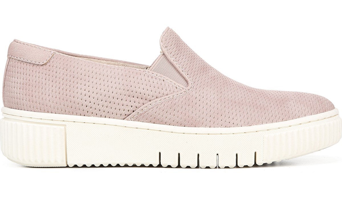mauve slip on sneakers