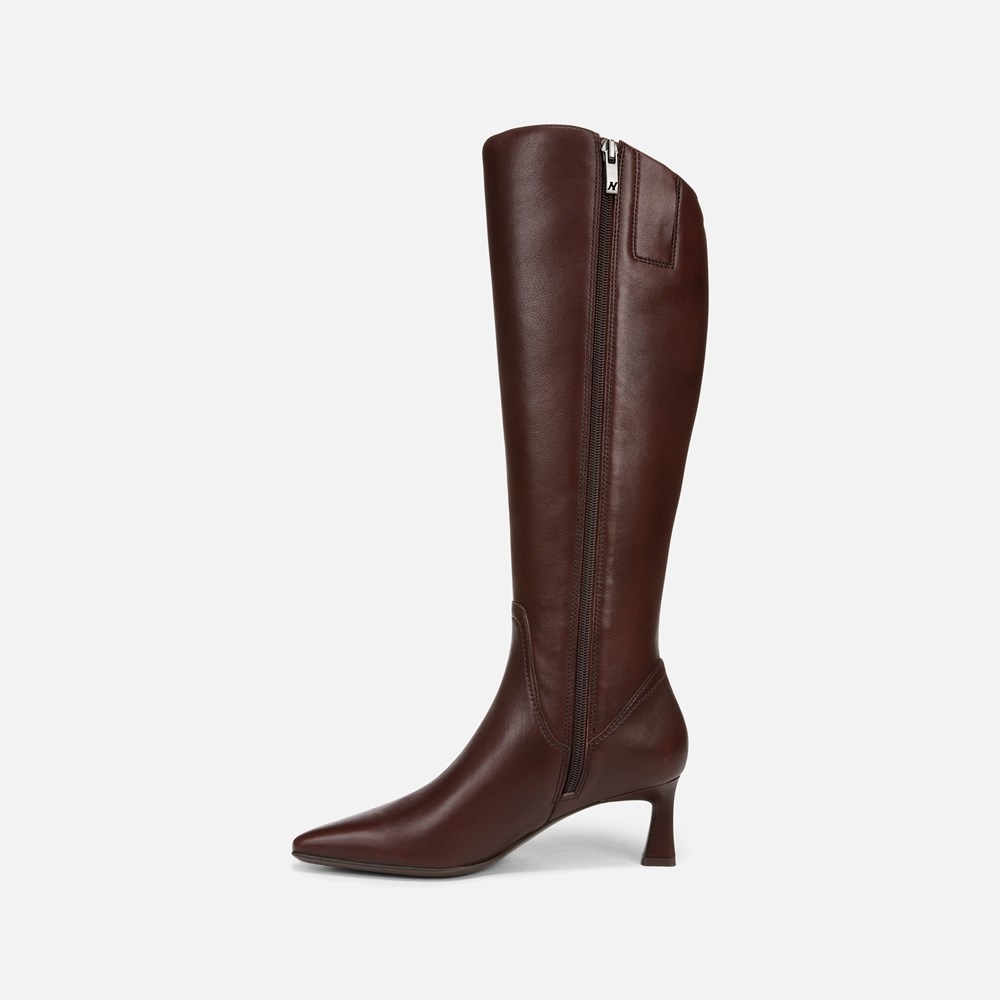 Narrow calf high heel boots on sale