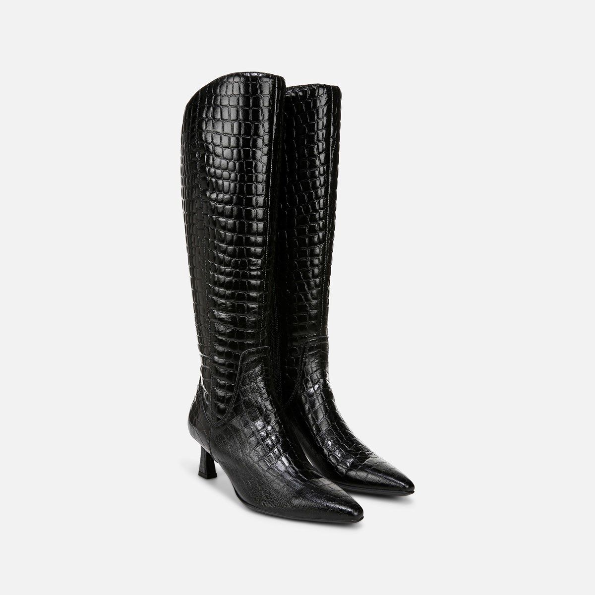 narrow calf black dress boots Auggie Narrow Calf Boots in Multi | Size 7.5NC main image 0