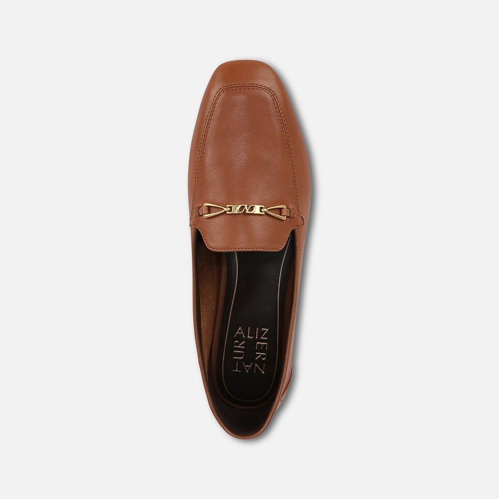 (取寄) ナチュラライザー レディース セシリア ローファーズ Naturalizer women Cecilia Loafers English Tea Brown Leather Naturalizer Cecilia Loafer | Womens Flats