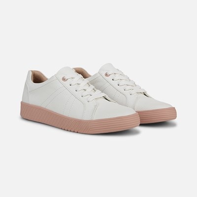 Naturalizer white leather sneakers hotsell