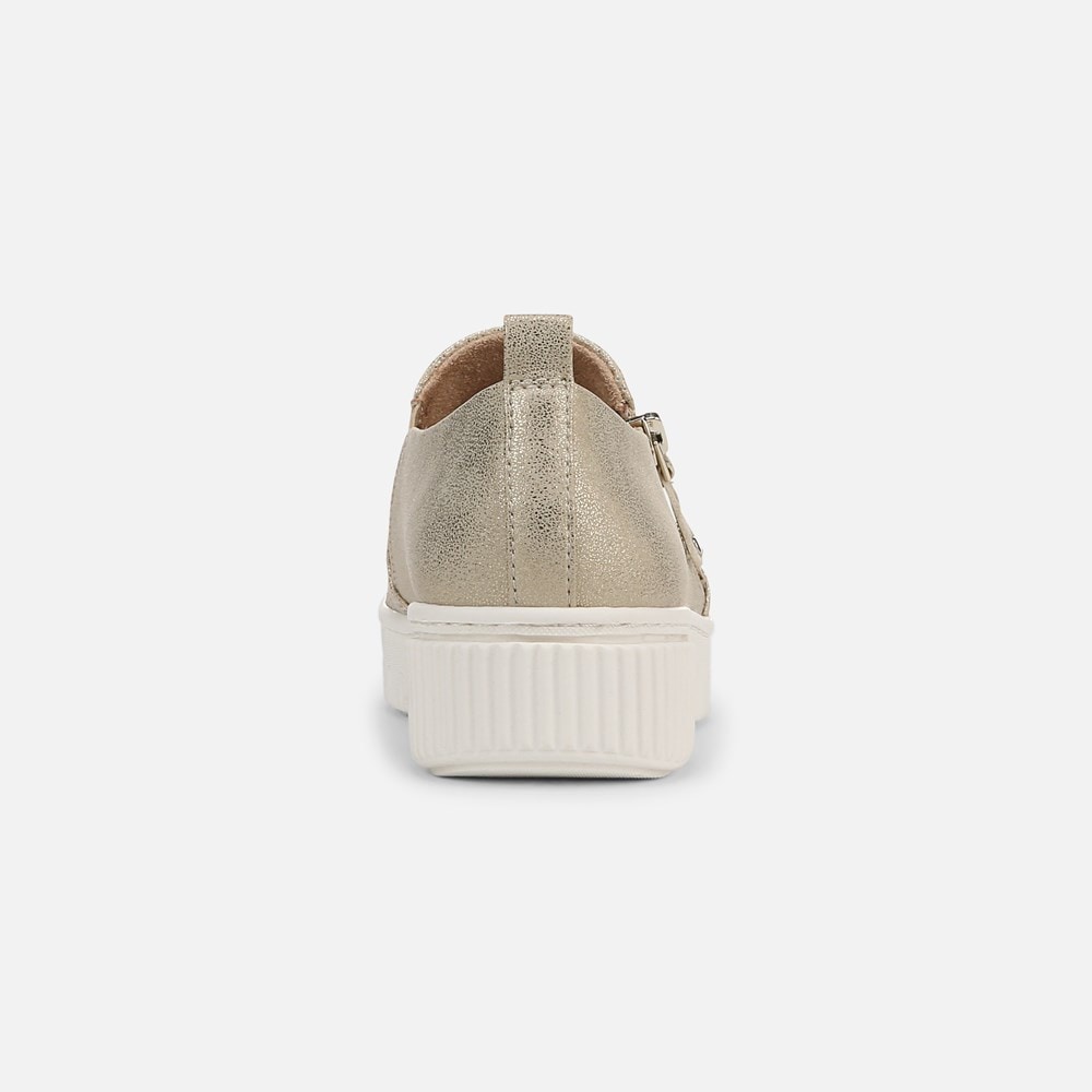 (取寄) ナチュラライザー レディース ソウル ターナー Naturalizer women Soul Turner Soft Gold Faux Leather Naturalizer SOUL Turner Slip On Sneaker | Womens Sneakers