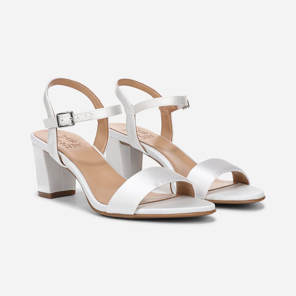 ivory dress sandals Rachel Simpson Connie Ivory Suede and Leather Low Heel Sandals