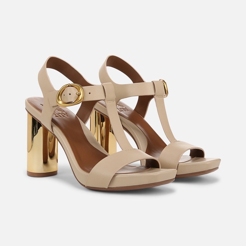 Naturalizer Jordis Dress Sandals, Coastal Tan Leather, 11.0W 3-Inch Heels, Strappy Style, Open Toe