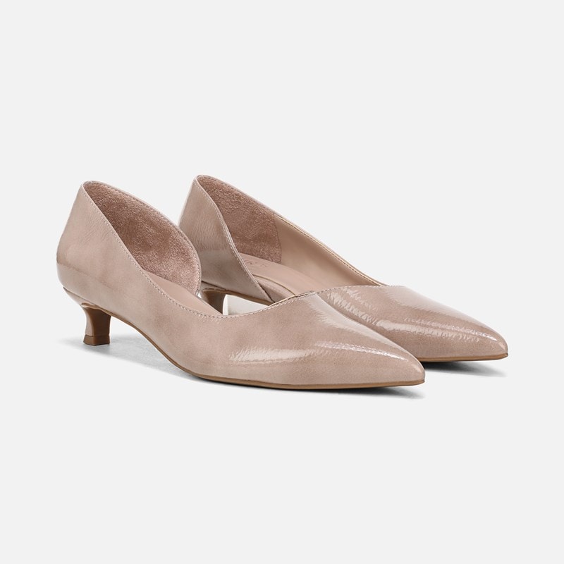 Naturalizer Gallent Pump Shoes, Warm Taupe Patent Faux Leather, 6.5M Pointed Toe