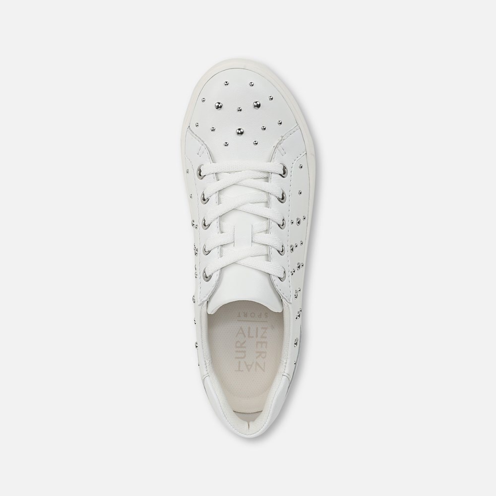 (取寄) ナチュラライザー レディース モリソン Naturalizer women Morrison White Stud Leather Naturalizer Morrison Sneaker | Womens Sneakers