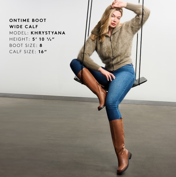 Naturalizer Ontime Wide Calf Knee High Boot | Womens Boots