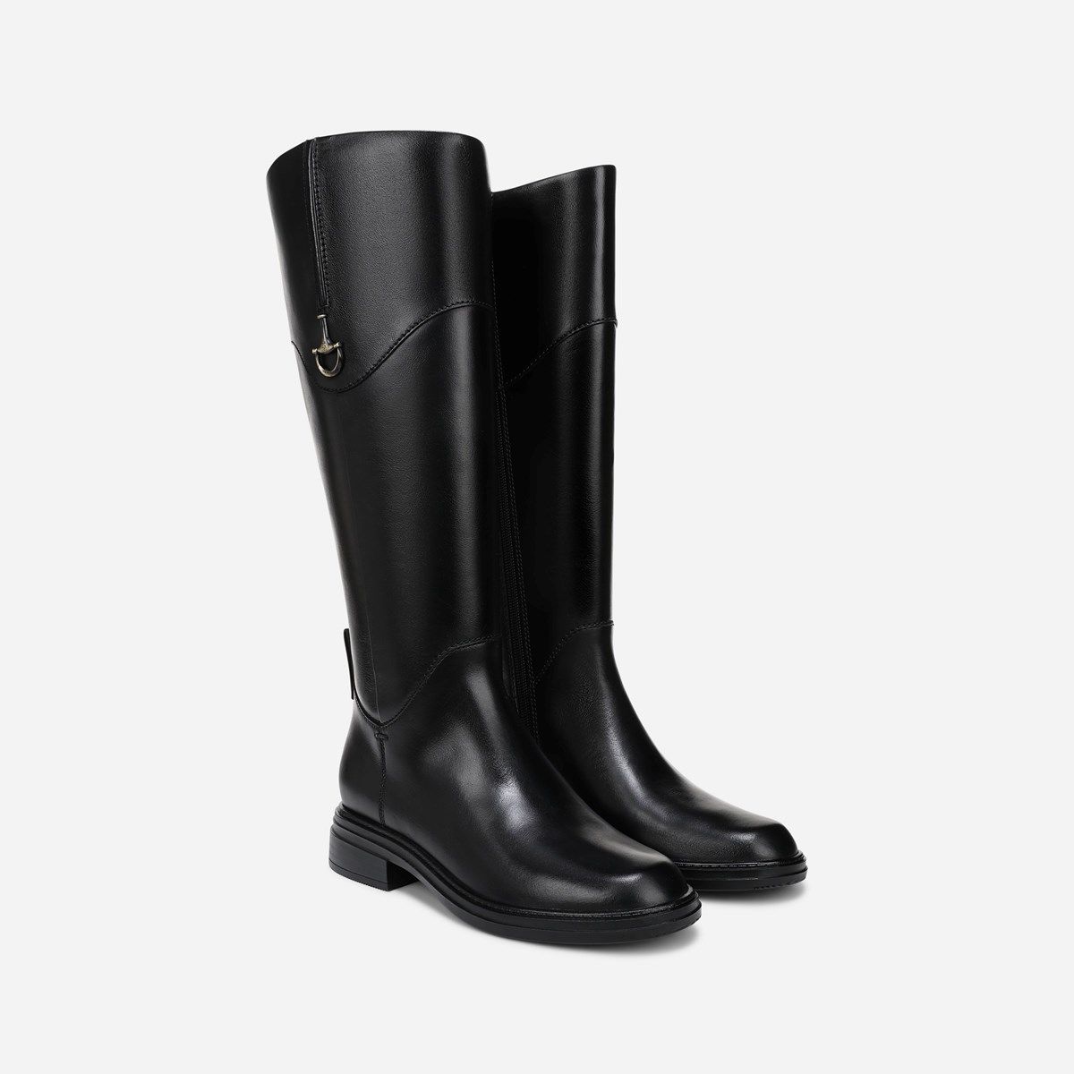 low heel dress boots womens Wavsuf Shoes Wide Width Winter Short Ankle-High with Zipper Black Size 42 so your feet wont feel cold in winter at the same time anti Boots With Arch Support, Side
