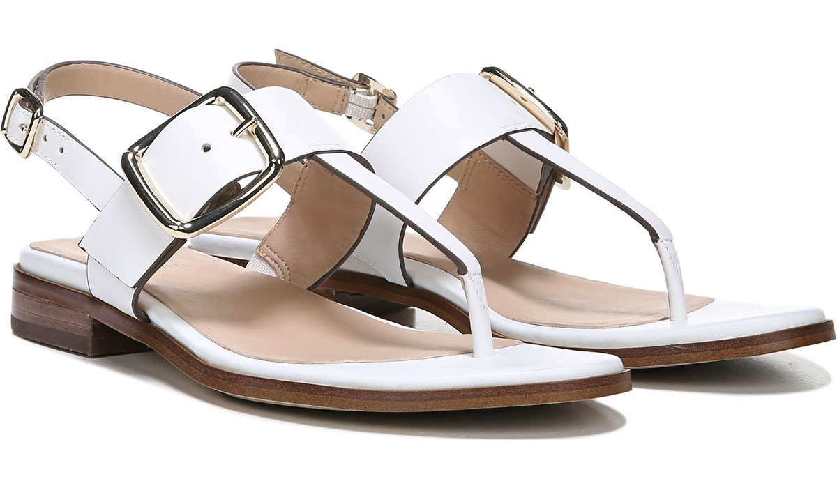white sandals naturalizer