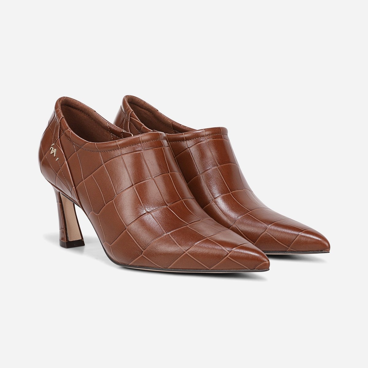 Naturalizer Women's Claire Ankle Bootie - Pointed Toe Leather Boots With Side Zip