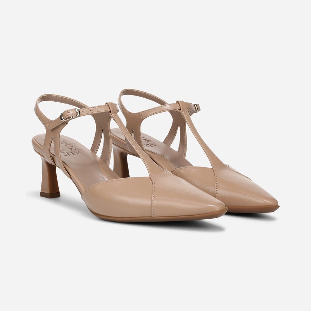 gold ladies dress shoes Alexandria Gold Crystal Embellished Heeled Sandals – Flor de Maria main image 1