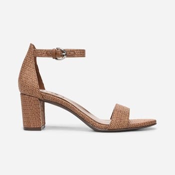 naturalizer vera leather ankle strap block heel dress sandals Naturalizer Vera 8.5 Gold