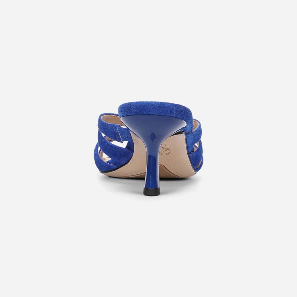 Sandales Slides NATURALIZER Femme - Design Géométrique Bleu/blanc - Taille 8 M - Neuf