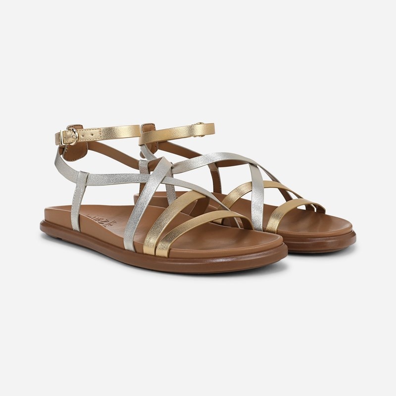 Naturalizer Fame Sandals, Metallic Multi Faux Leather, 9.0W Open Toe