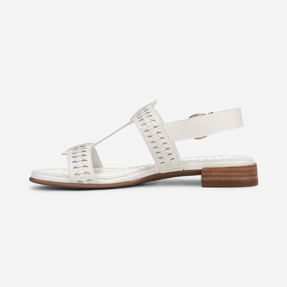chinese dress ladies Womens Nelena White Satin with Clear Crystals Low-Heel Sandals with Ankle-Strap