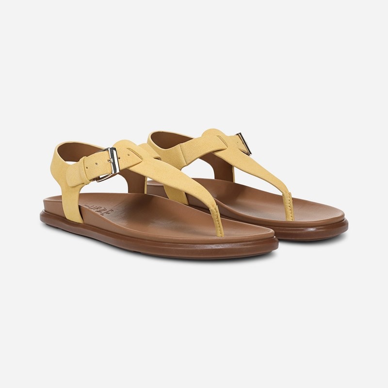 Naturalizer Fab Sandals, Beehive Yellow Suede, 9.5W Open Toe