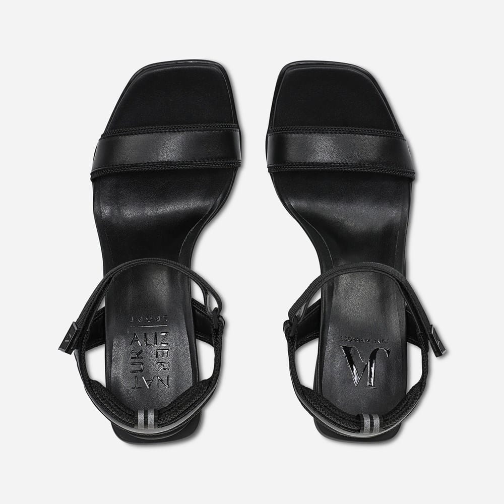 knee length dresses for ladies Keefa Platform Sandal | Black Leather main image 1