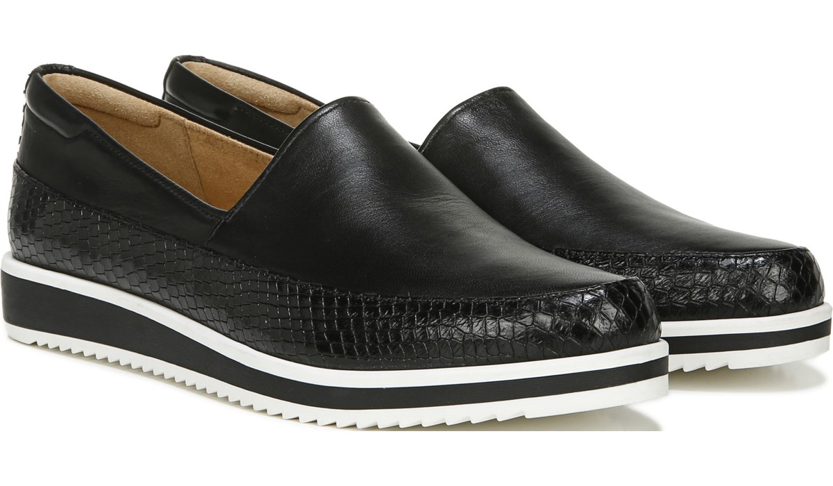 naturalizer black slip on sneakers