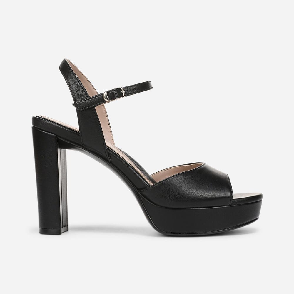 Naturalizer Women's Marigold Strappy Sandals - Black Leather