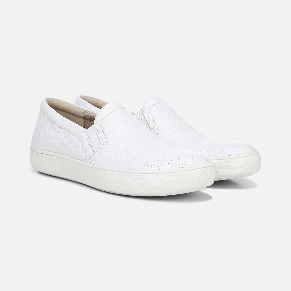 perforated slip on sneakers