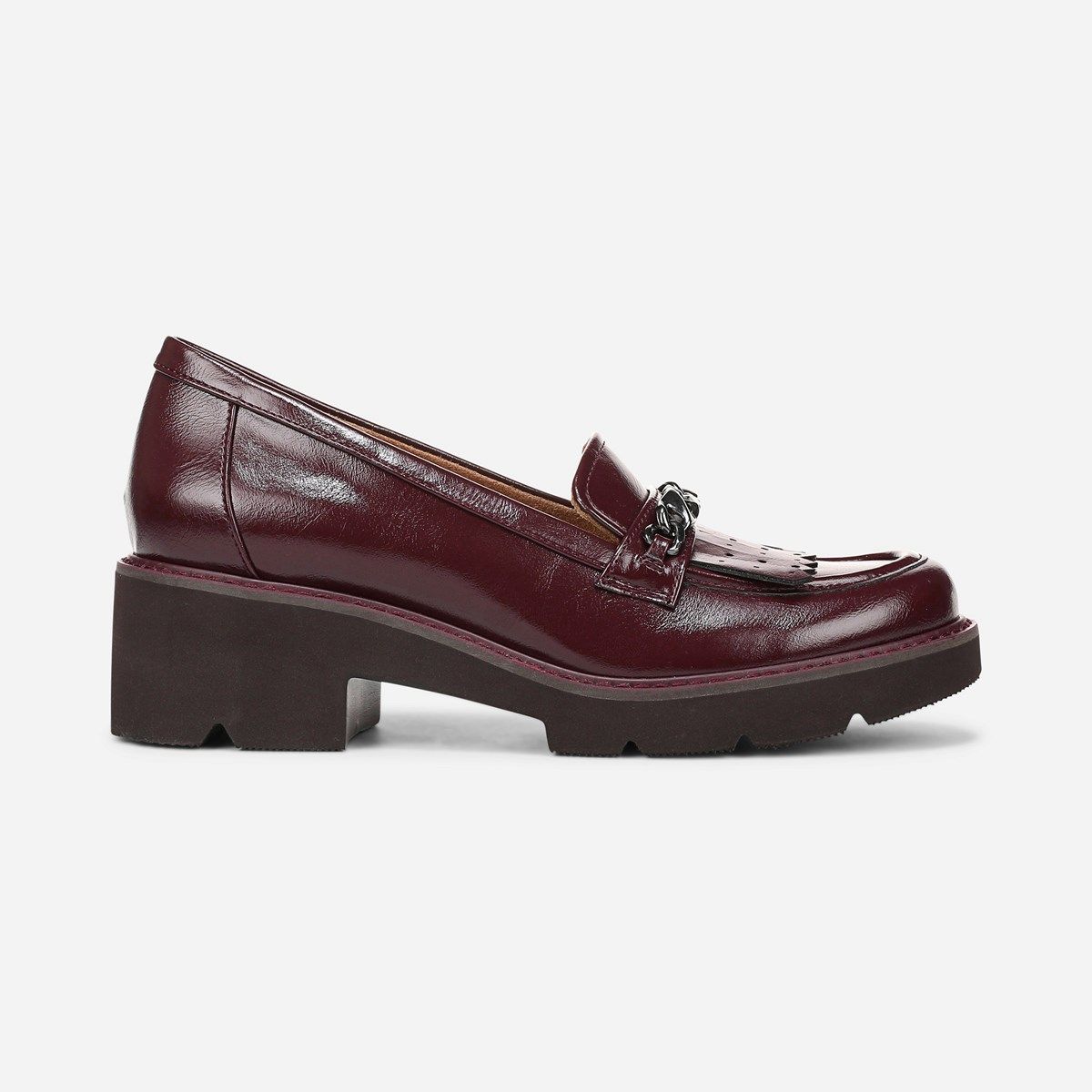 burgundy dress shoes ladies Fulham: Women's Burgundy Leather & Suede Oxford Brogue Heels