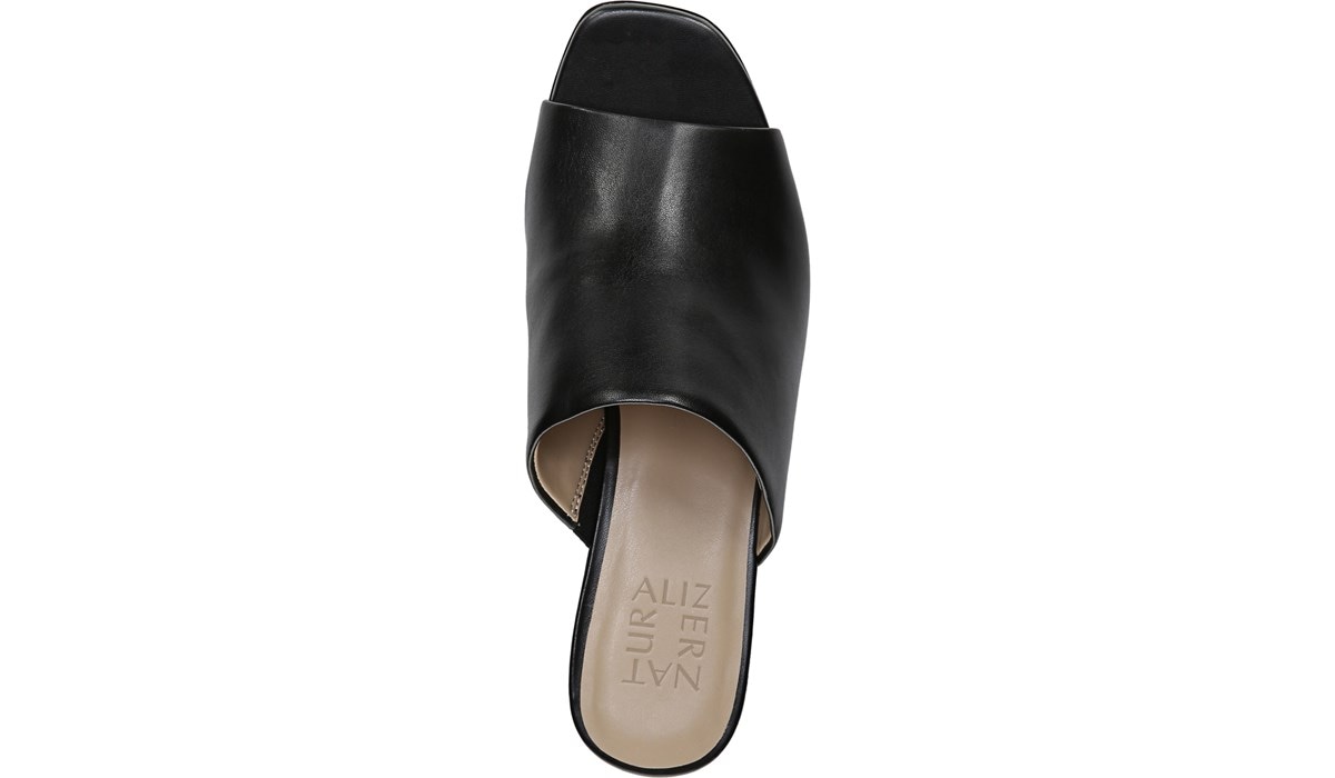 naturalizer zaya wedge leather sandals