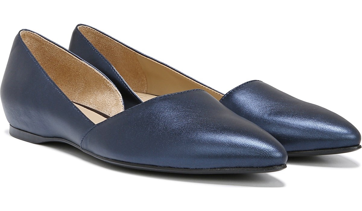 naturalizer navy blue flats