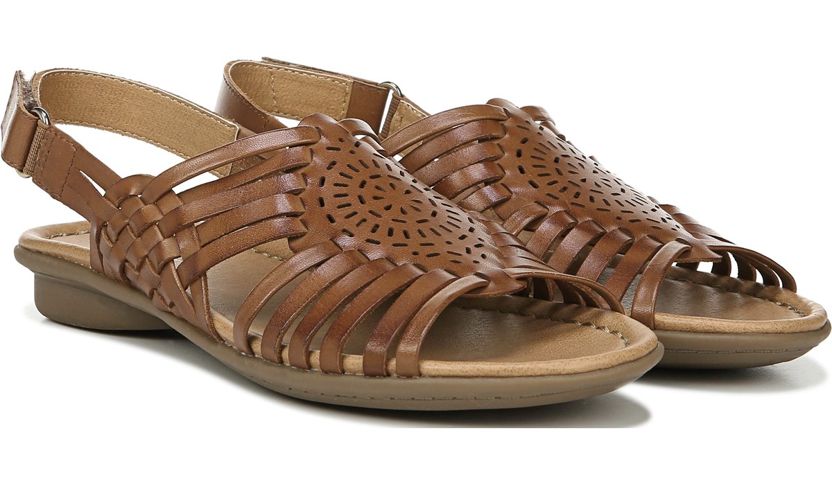 Saddle Tan Leather Sandals 