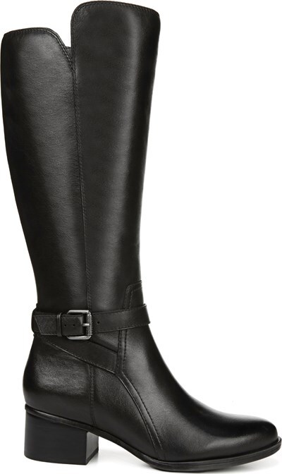 naturalizer black leather boots