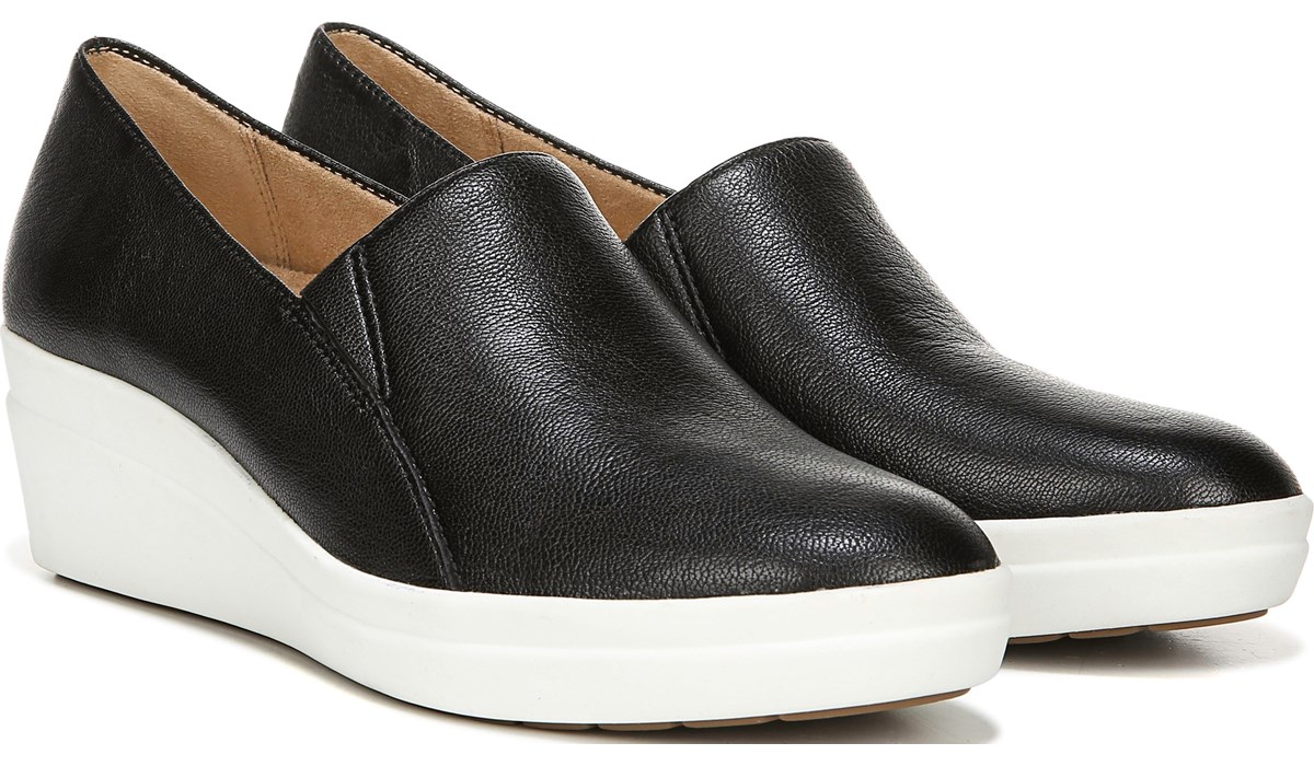 naturalizer black slip on sneakers