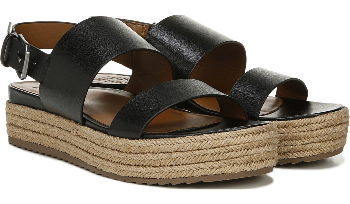 naturalizer black flat sandals