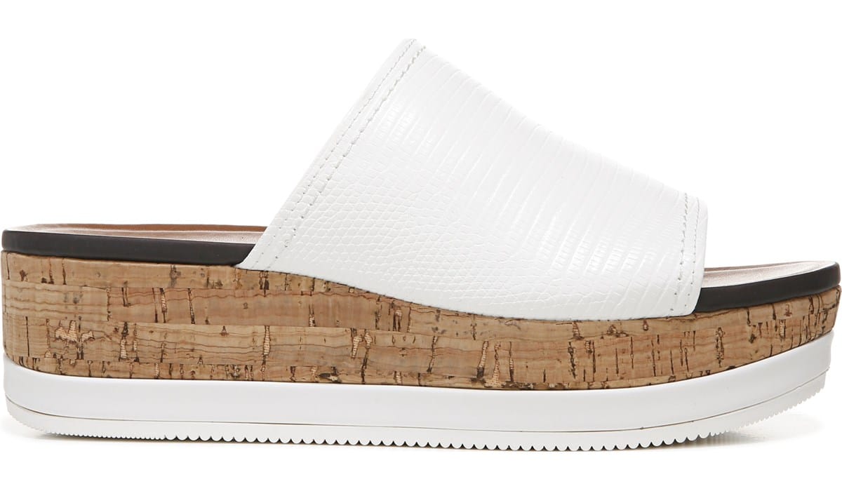 Naturalizer.com | Naturalizer Kirstin Wedge Sandal in White Lizard Synthetic Sandals